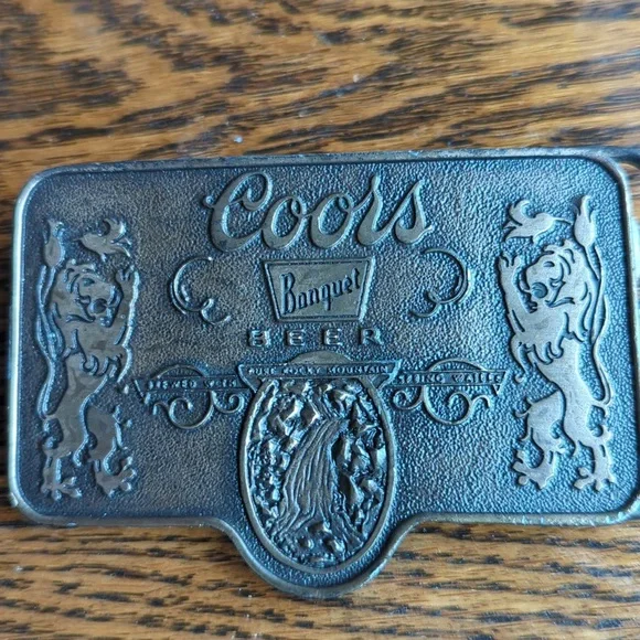 Coors Banquet Beer Belt Buckle / Adolph Coors Co. / Golden Colorado USA - Picture 2 of 4